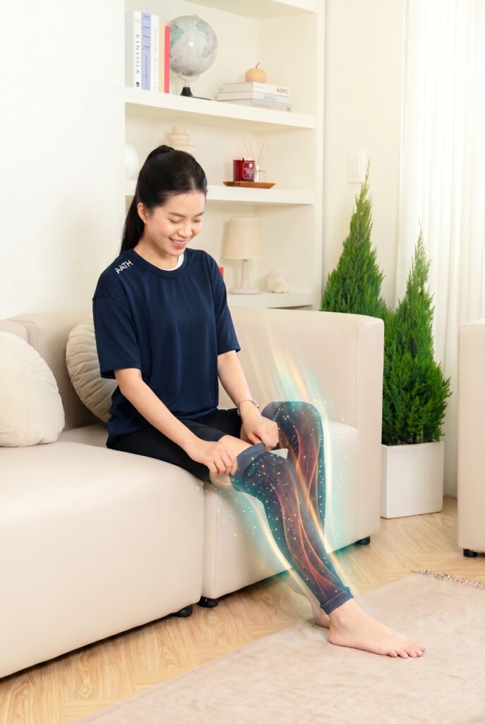 Mô phỏng Tất nano aath nhật bản phát năng lượng khi mang ở chân